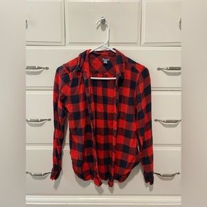 Aerie Red & Black Flannel